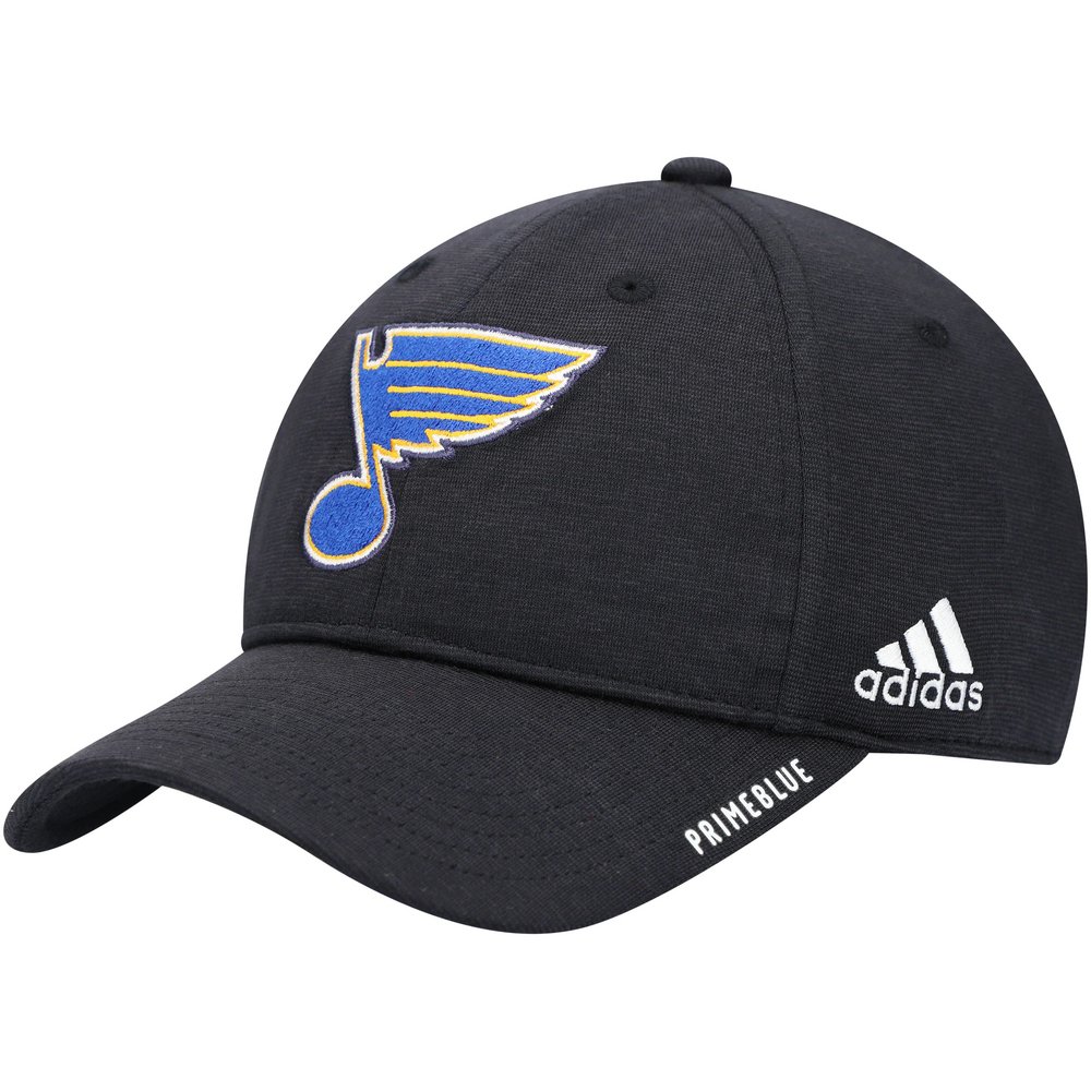 St. Louis Blues adidas Team Logo Slouch Primeblue Adjustable Hat - Black