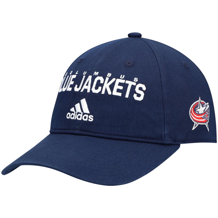 Columbus Blue Jackets adidas Stadium Slouch Adjustable Hat - Navy