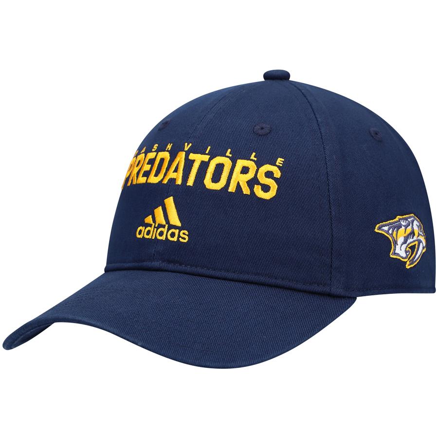 Nashville Predators adidas Stadium Slouch Adjustable Hat - Navy