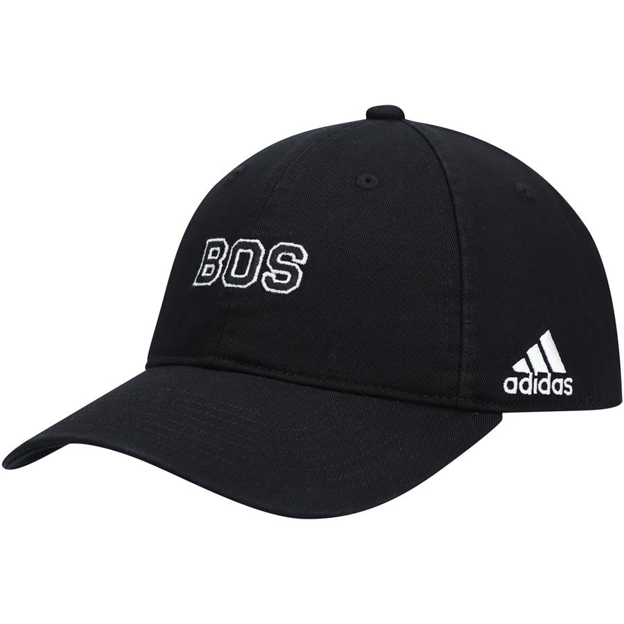 Boston Bruins adidas Women's Wordmark Dad Slouch Adjustable Hat - Black