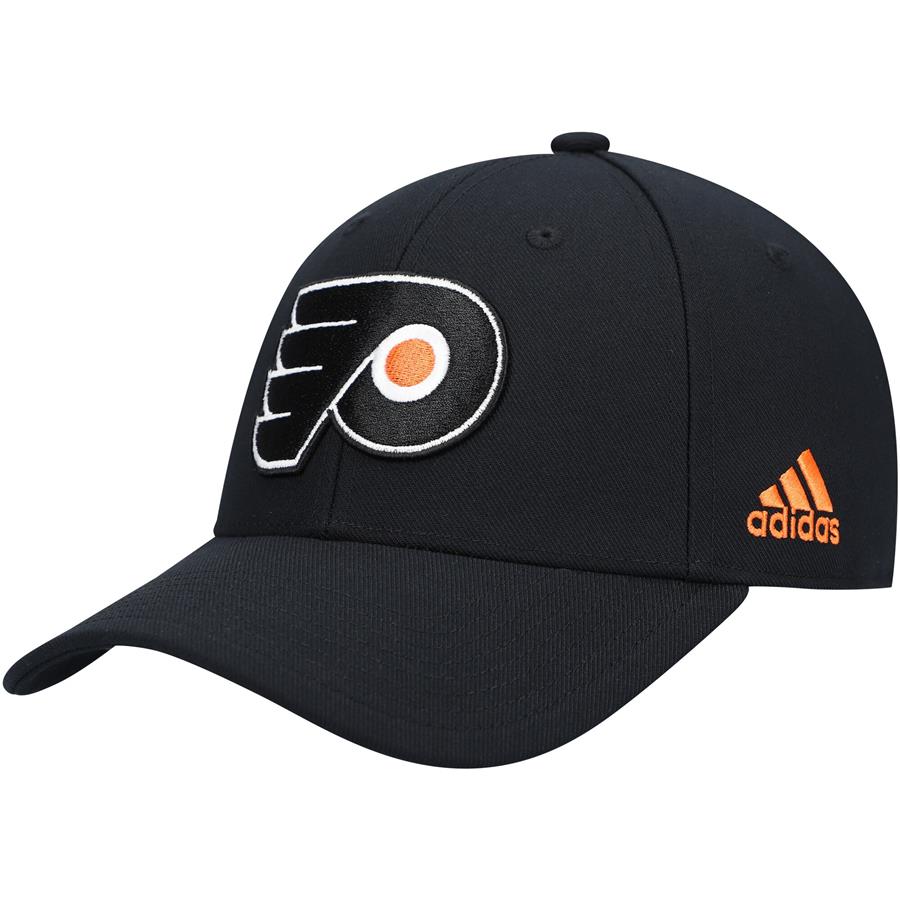 Philadelphia Flyers adidas Primary Logo Adjustable Hat - Black