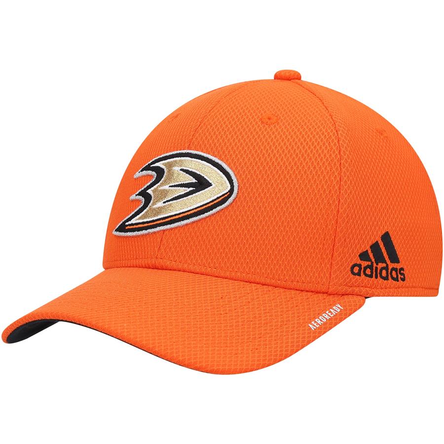 Anaheim Ducks adidas Locker Room Coach AEROREADY Flex Hat - Orange