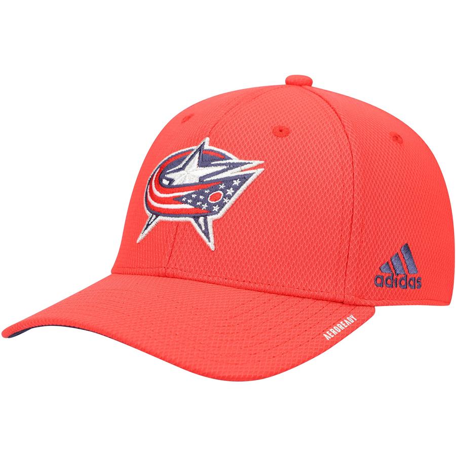 Columbus Blue Jackets adidas Locker Room Coach Flex Hat - Red
