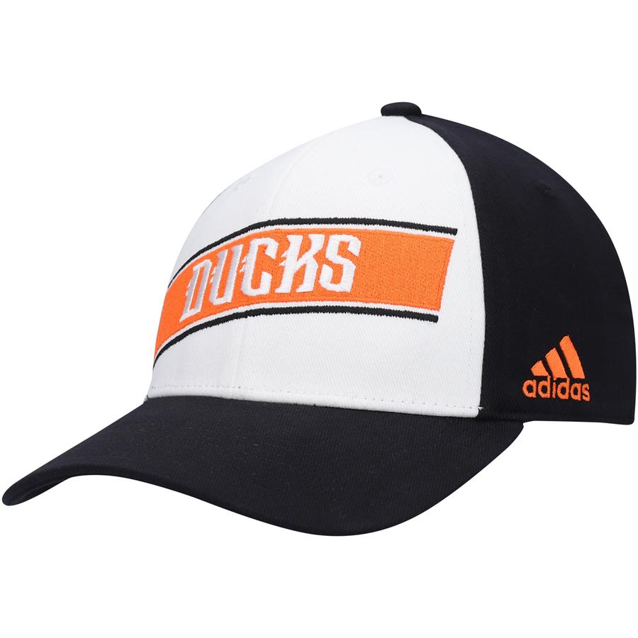 Anaheim Ducks adidas Local Coach Flex Hat - White