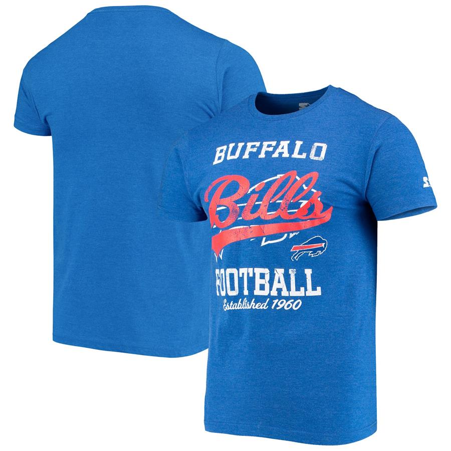 Buffalo Bills Starter Blitz T-Shirt - Heathered Royal