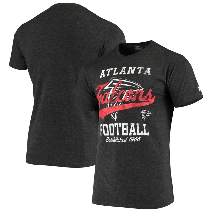 Atlanta Falcons Starter Blitz T-Shirt - Heathered Black