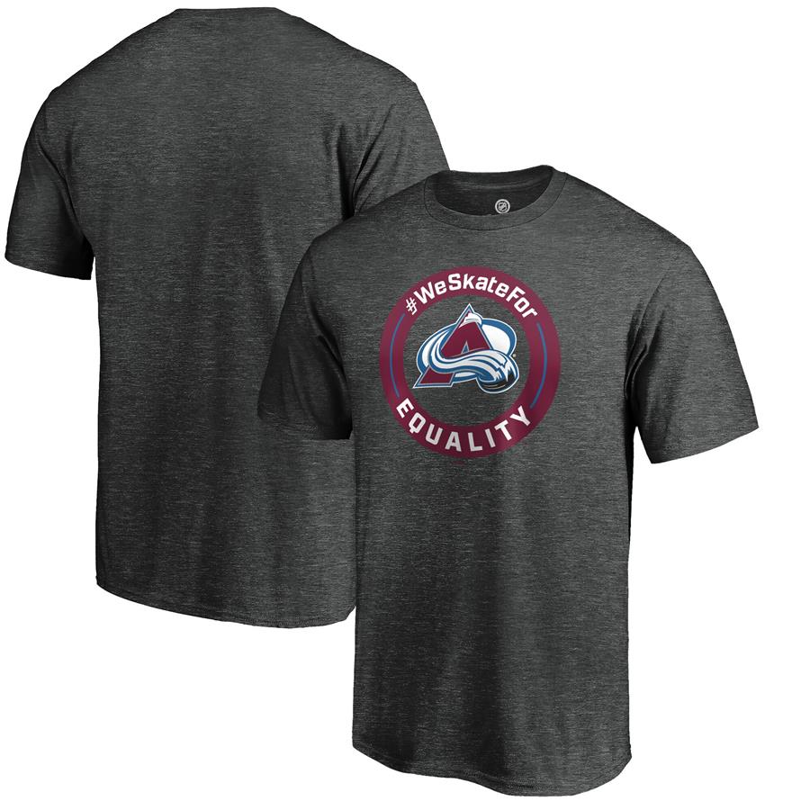 Colorado Avalanche Fanatics Branded #WeSkateFor T-Shirt - Heather Charcoal