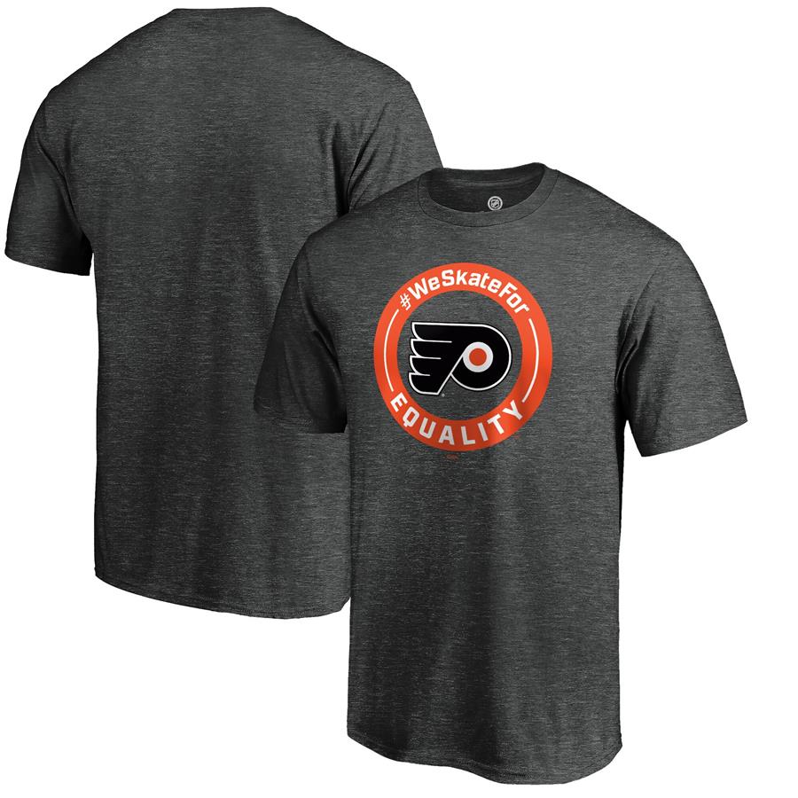 Philadelphia Flyers Fanatics Branded #WeSkateFor T-Shirt - Heather Charcoal