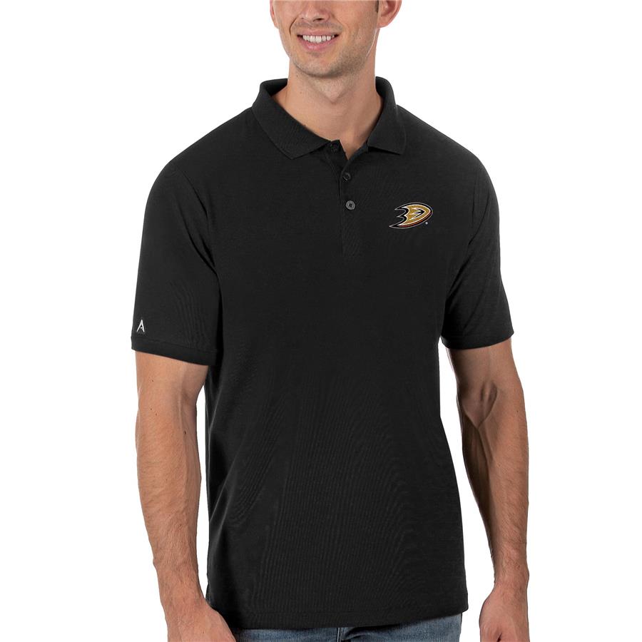 Anaheim Ducks Antigua Legacy Pique Polo - Black