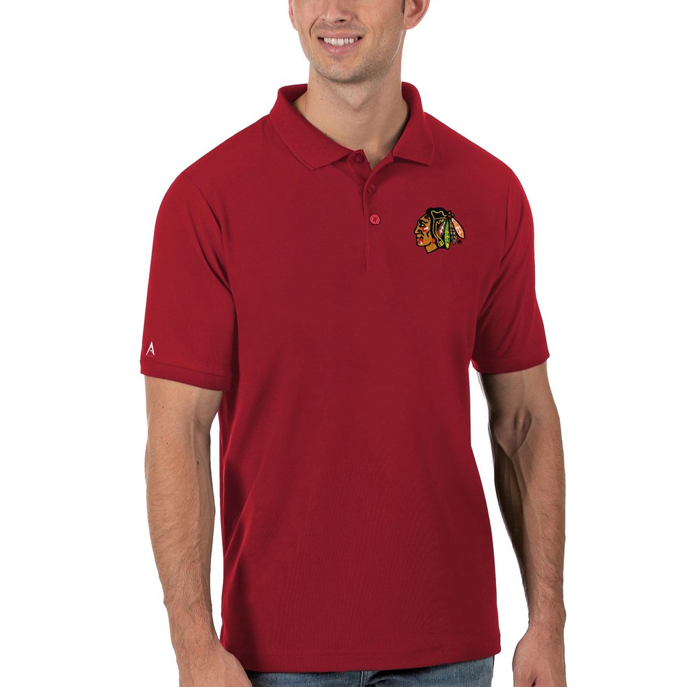 Chicago Blackhawks Antigua Legacy Pique Polo - Red