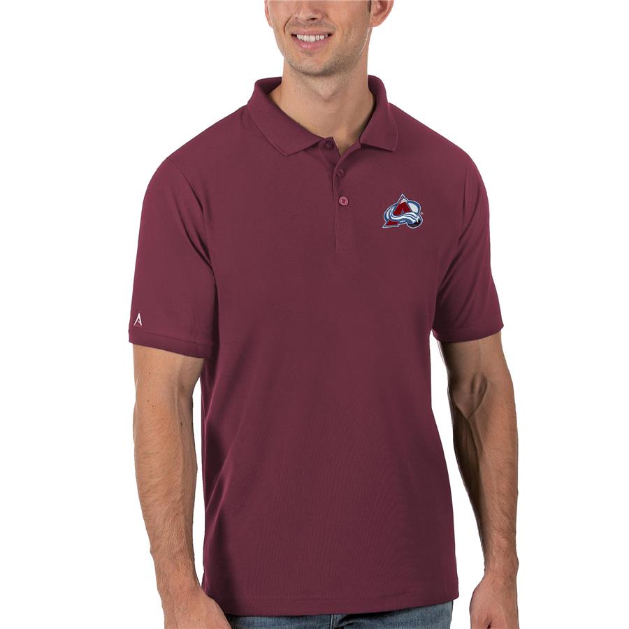 Colorado Avalanche Antigua Legacy Pique Polo - Burgundy