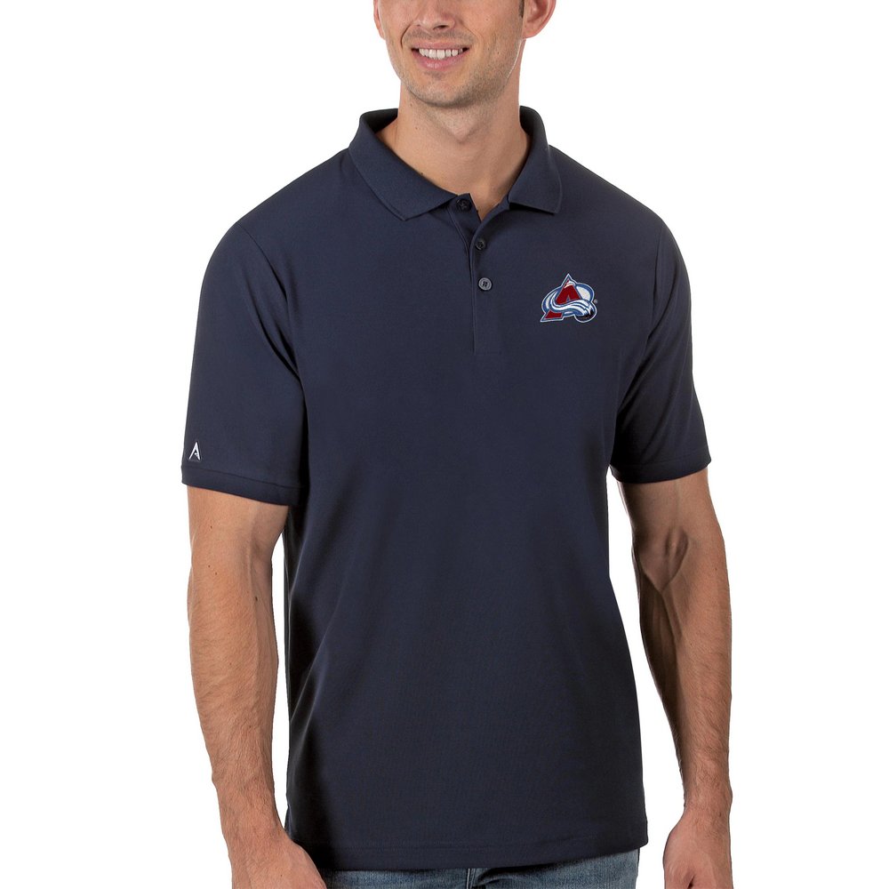 Colorado Avalanche Antigua Legacy Pique Polo - Navy