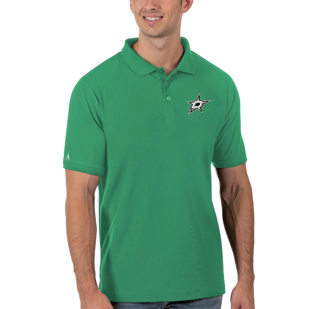 Dallas Stars Antigua Legacy Pique Polo - Kelly Green