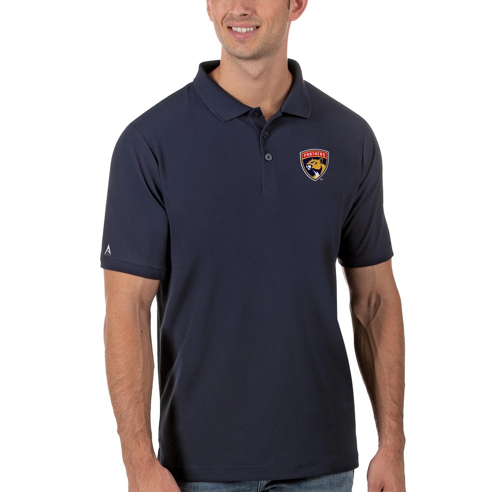 Florida Panthers Antigua Legacy Pique Polo - Navy