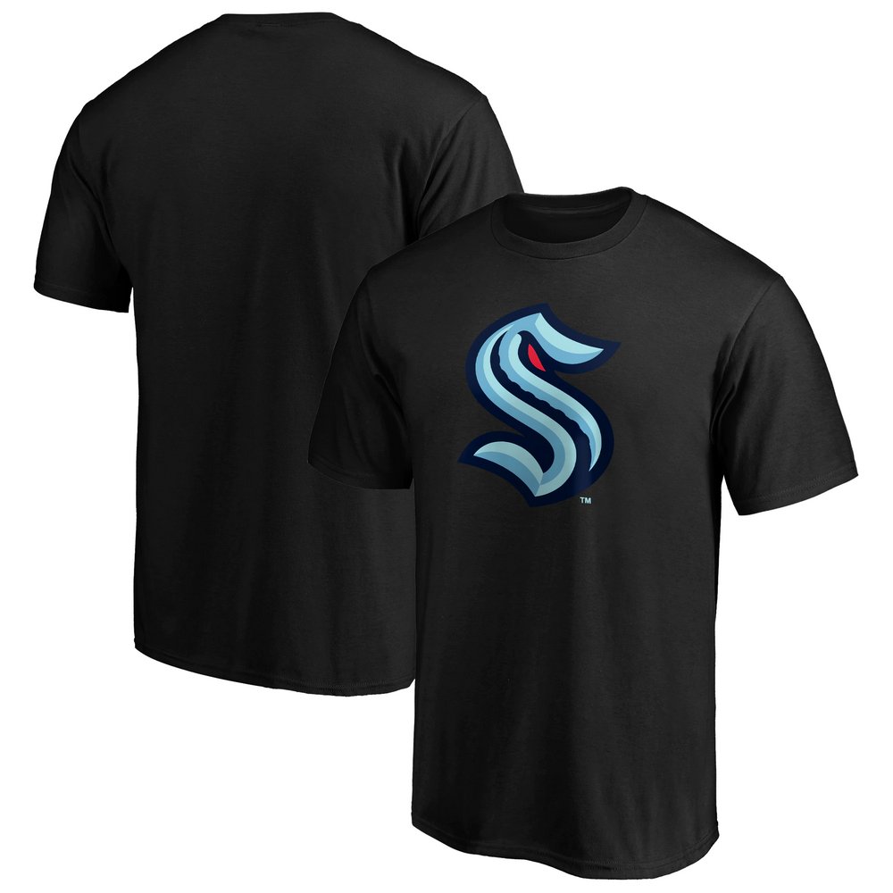 Seattle Kraken Fanatics Branded Primary Logo T-Shirt - Black