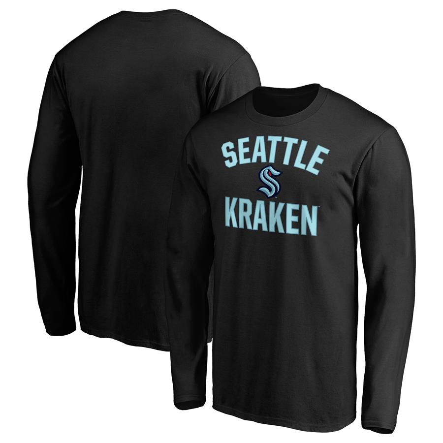 Seattle Kraken Fanatics Branded Victory Arch Long Sleeve T-Shirt - Black