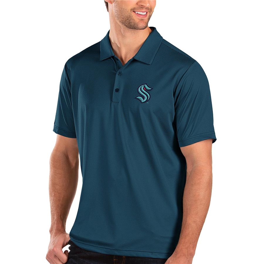 Seattle Kraken Antigua Balance Polo - Navy