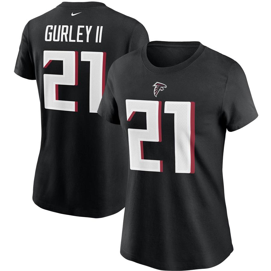Todd Gurley II Atlanta Falcons Nike Women's Name & Number T-Shirt - Black