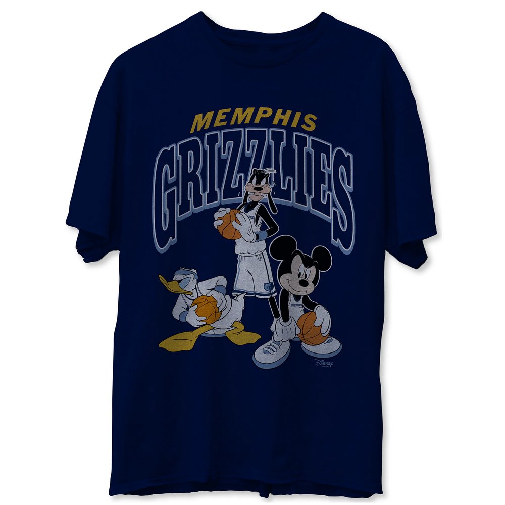Memphis Grizzlies Junk Food Disney Mickey Squad T-Shirt - Navy