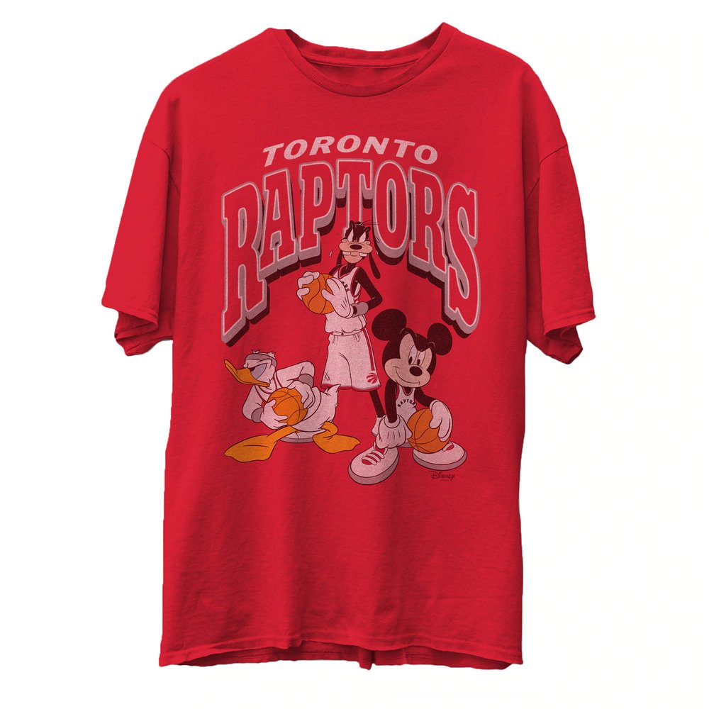 Toronto Raptors Junk Food Disney Mickey Squad T-Shirt - Red
