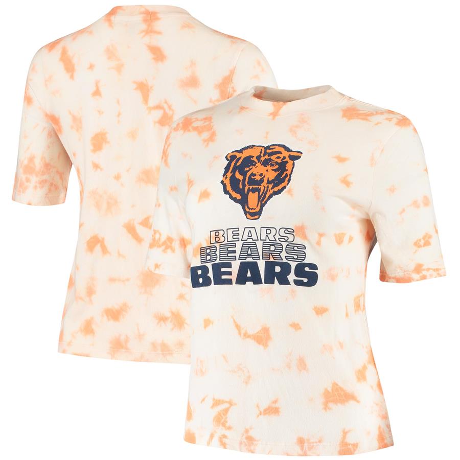 Chicago Bears Junk Food Women's Team Spirit Tie-Dye T-Shirt - Orange