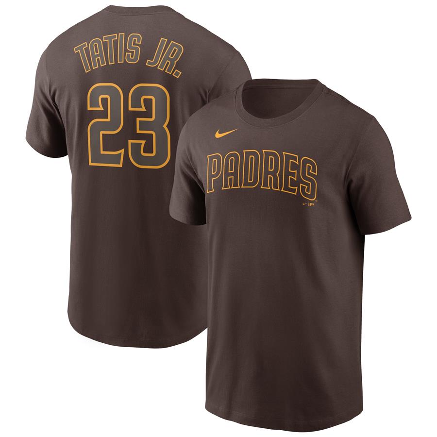 Fernando Tatis Jr. San Diego Padres Nike Name & Number T-Shirt - Brown