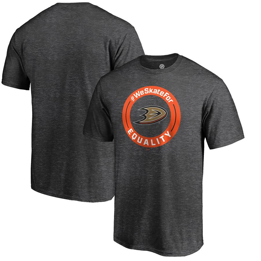 Anaheim Ducks Fanatics Branded #WeSkateFor T-Shirt - Heather Gray