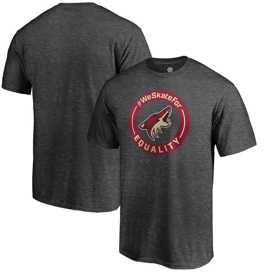 Arizona Coyotes Fanatics Branded #WeSkateFor T-Shirt - Heather Gray