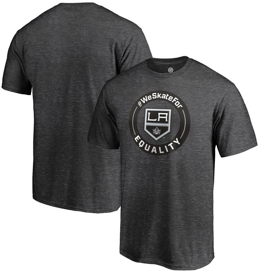 Los Angeles Kings Fanatics Branded #WeSkateFor T-Shirt - Heather Gray