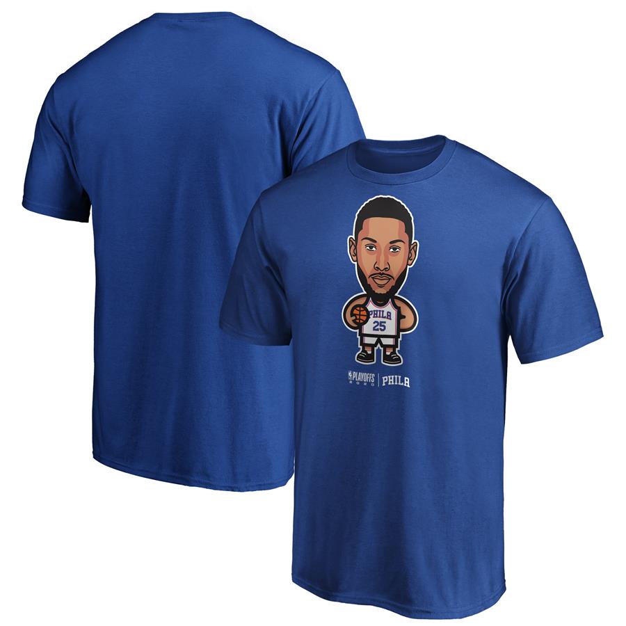 Ben Simmons Philadelphia 76ers Fanatics Branded 2020 NBA Playoffs Bound Star Player T-Shirt - Royal