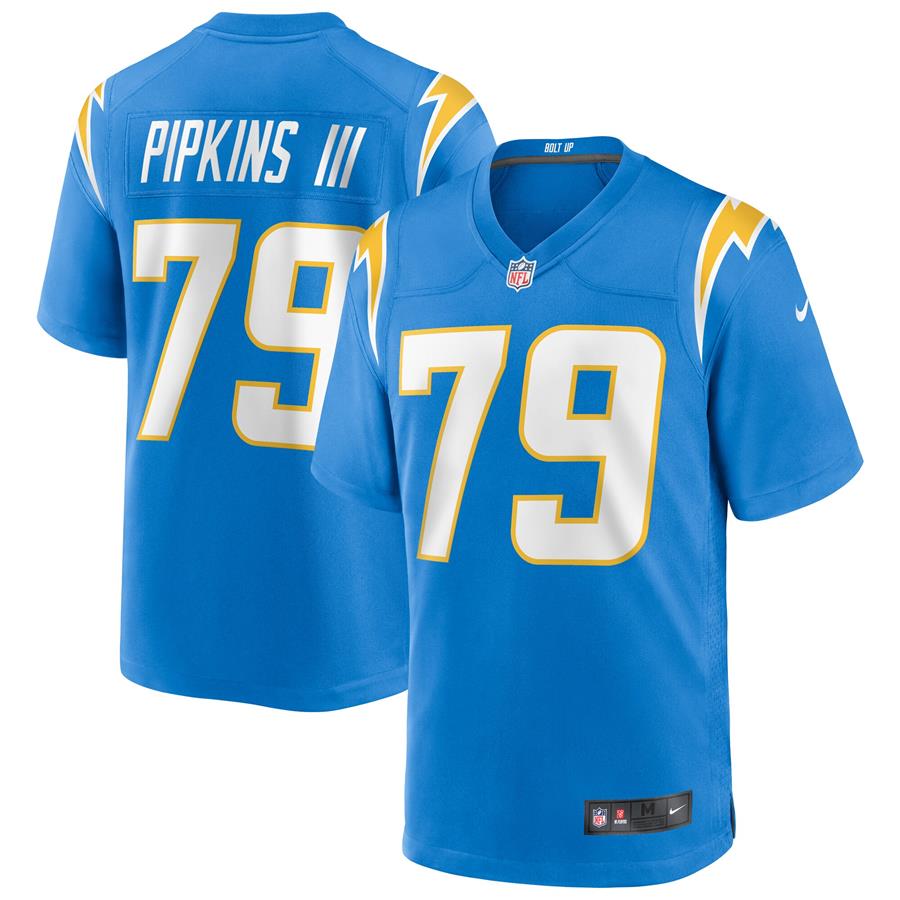 Джерси Trey Pipkins III Los Angeles Chargers Nike Game (голубой)