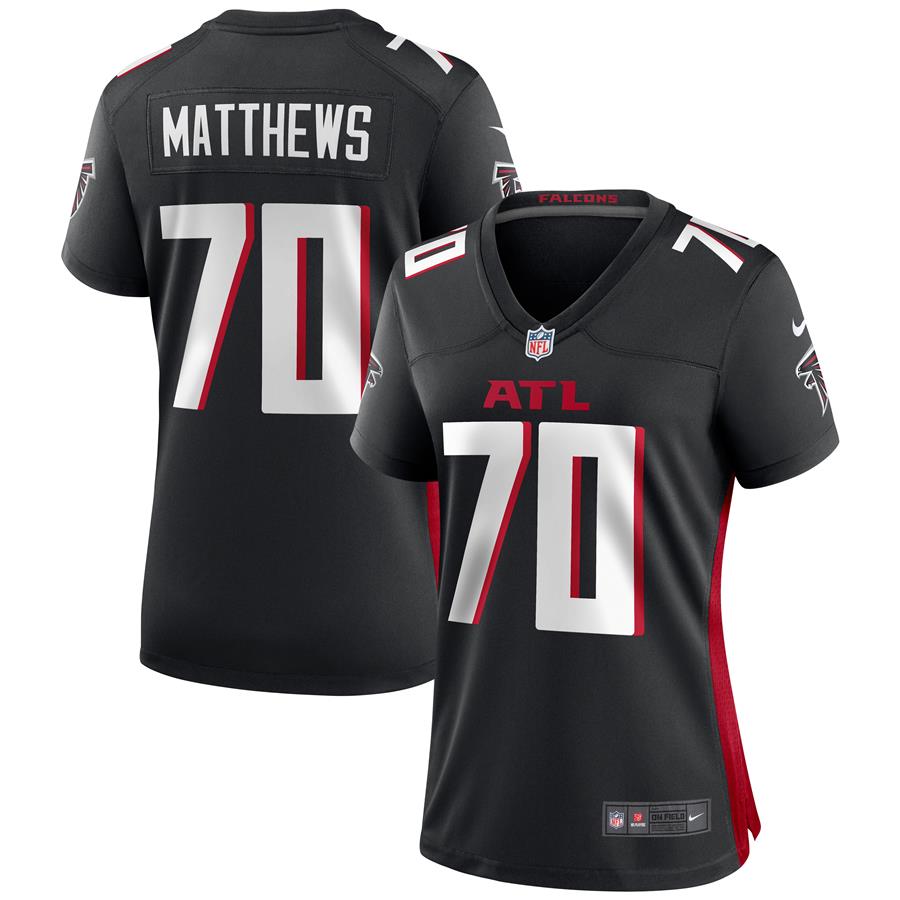 Jake Matthews Atlanta Falcons Nike Women's Game Jersey - Black
