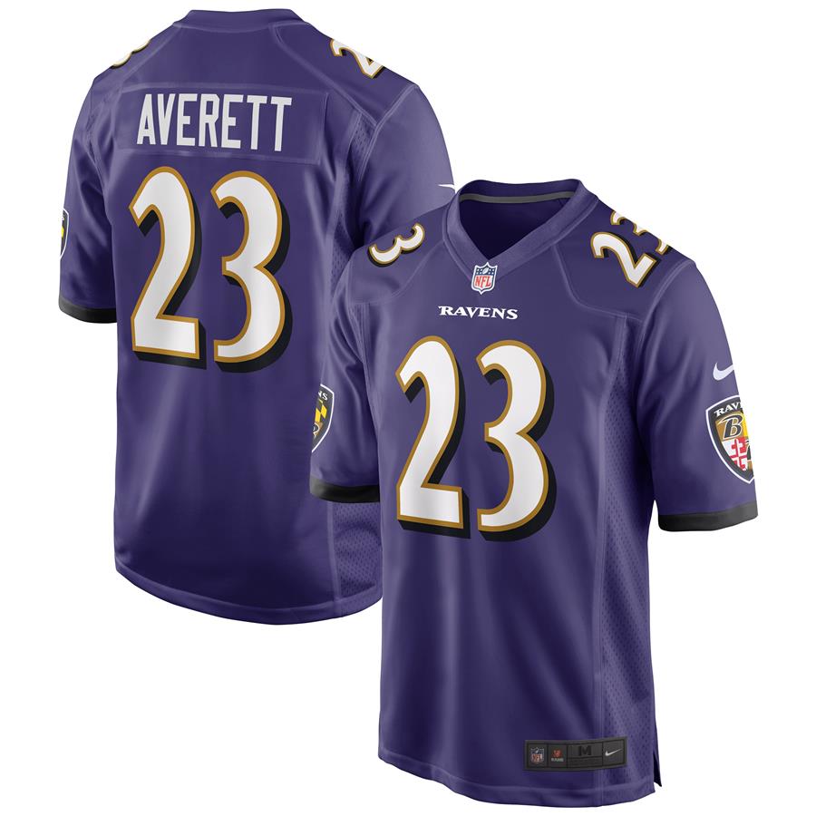 Anthony Averett Baltimore Ravens Nike Game Jersey - Purple