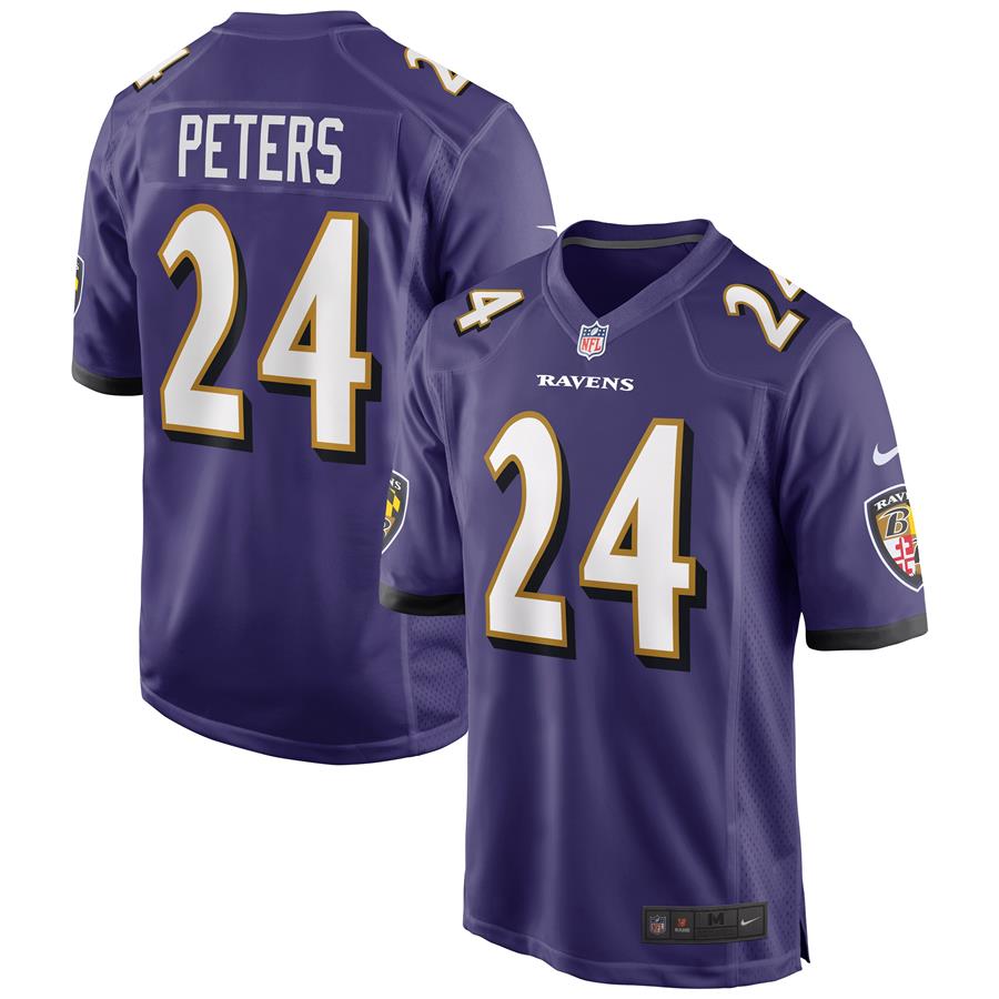 Marcus Peters Baltimore Ravens Nike Game Jersey - Purple