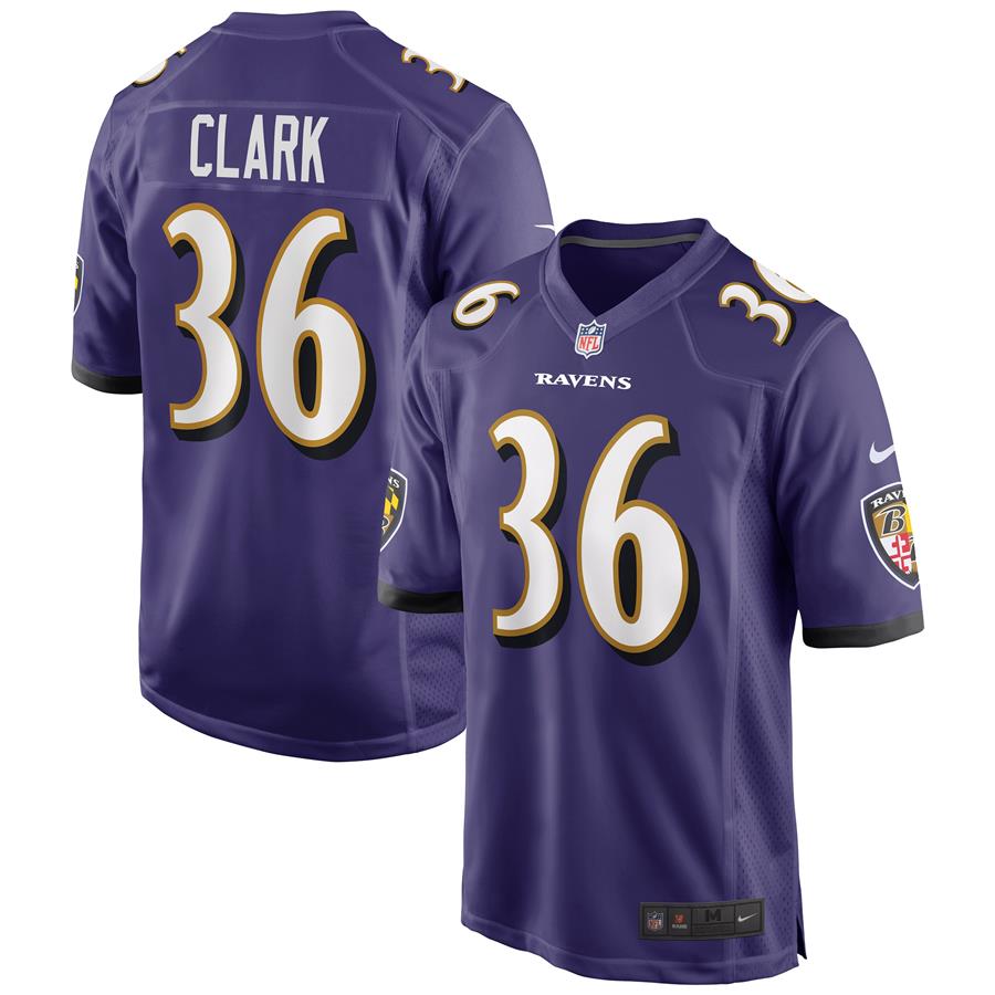 Chuck Clark Baltimore Ravens Nike Game Jersey - Purple