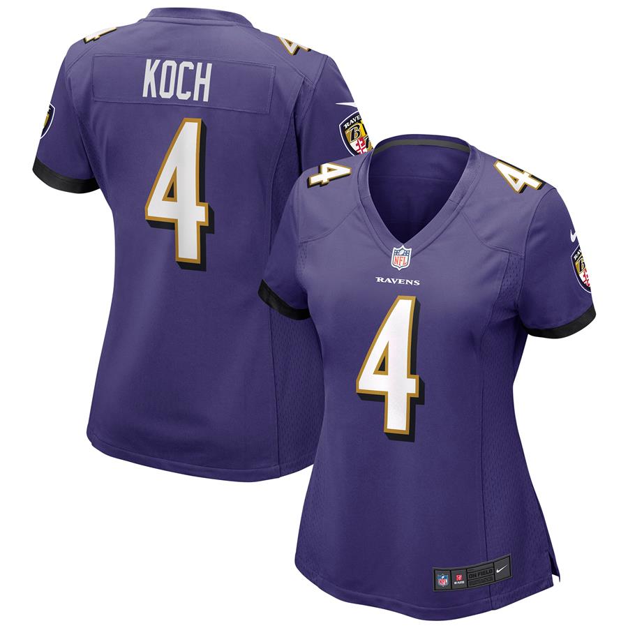 Sam Koch Baltimore Ravens Nike Women's Game Jersey - Purple