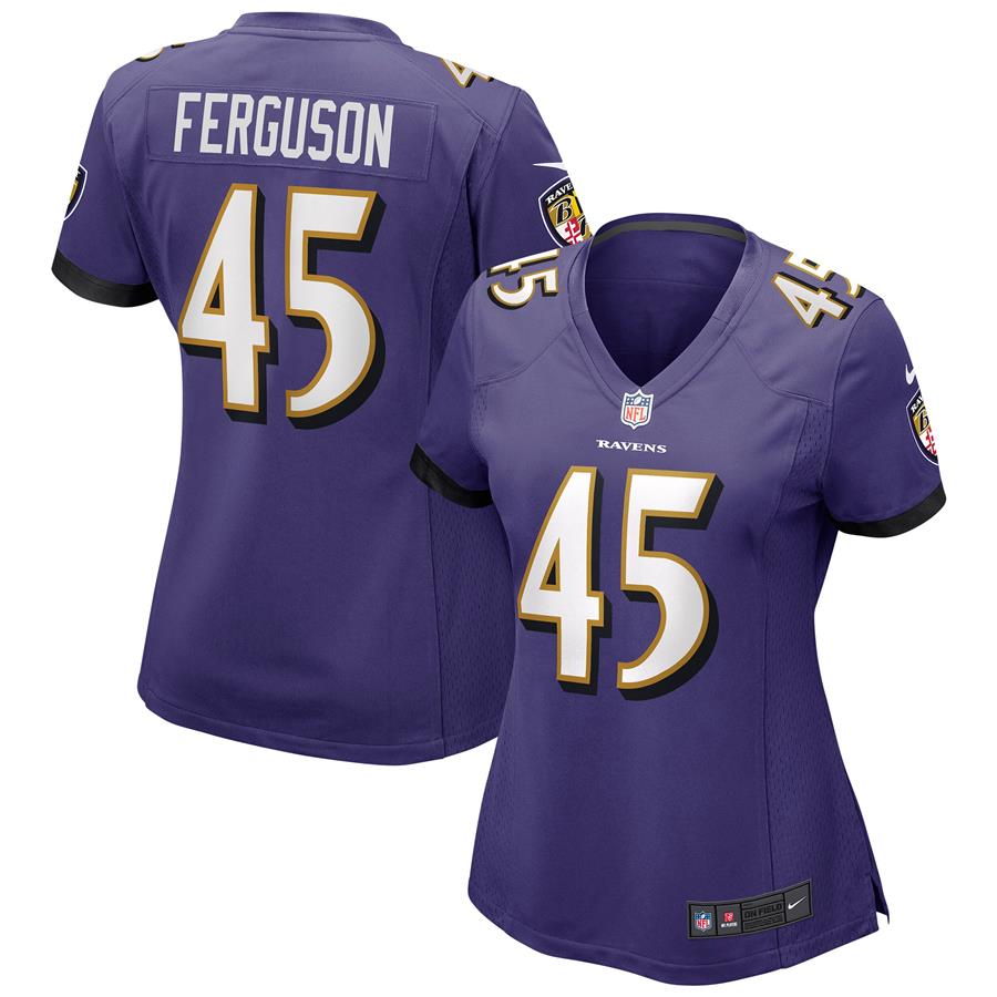 Jaylon Ferguson Baltimore Ravens Nike Women's Game Jersey - Purple