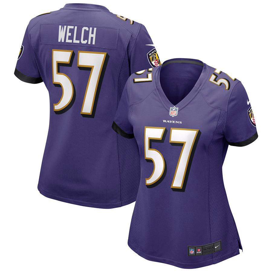 Kristian Welch Baltimore Ravens Nike Women's Game Jersey - Purple