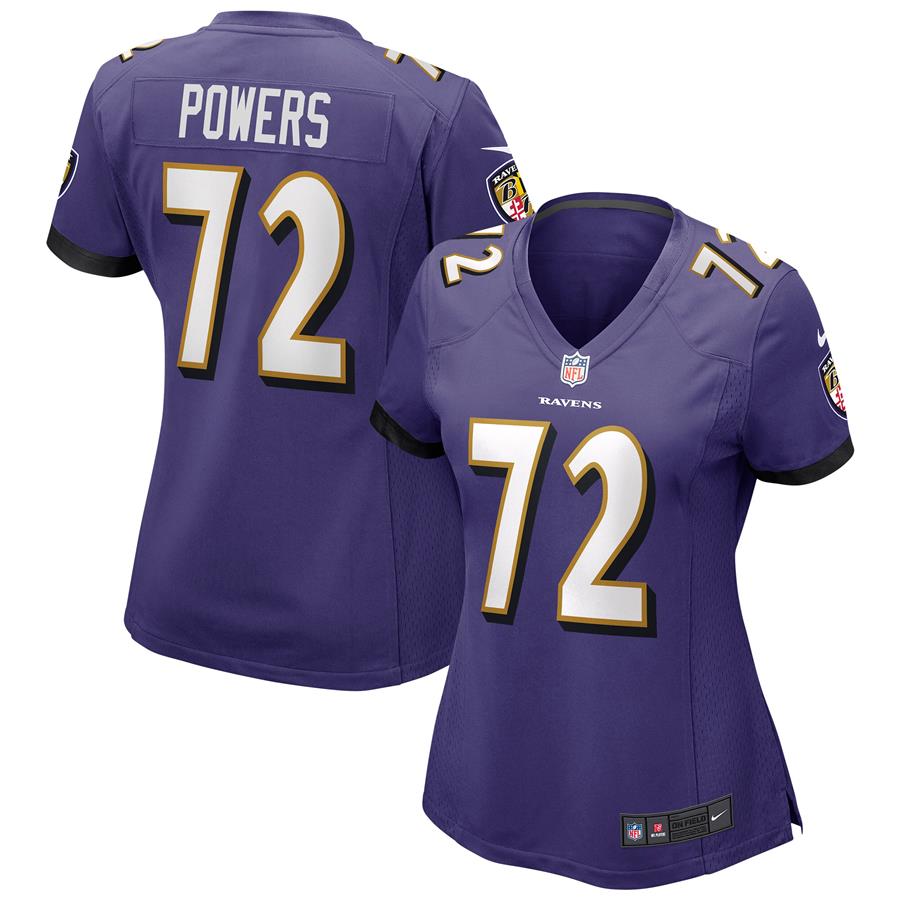 Ben Powers Baltimore Ravens Nike Women's Game Jersey - Purple