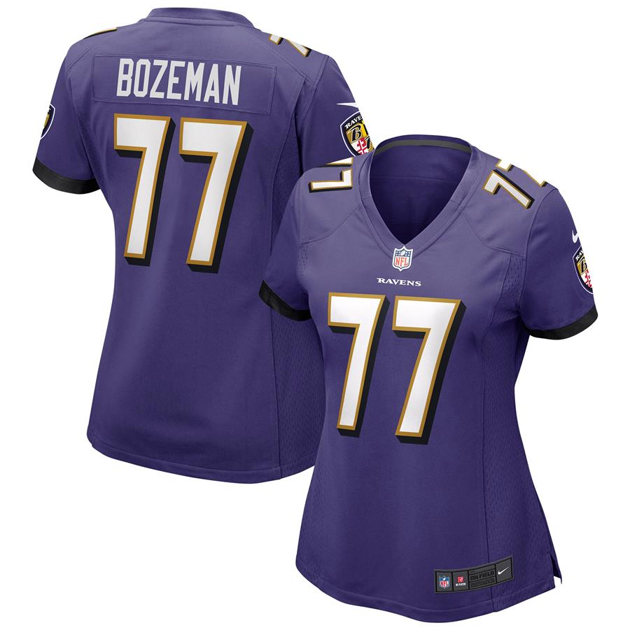 Bradley Bozeman Baltimore Ravens Nike Women's Game Jersey - Purple