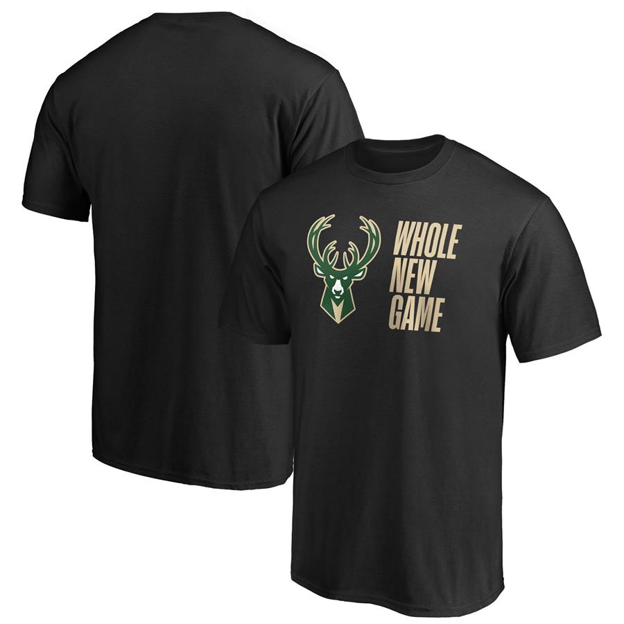 Milwaukee Bucks Fanatics Branded Whole New Game Team T-Shirt - Black