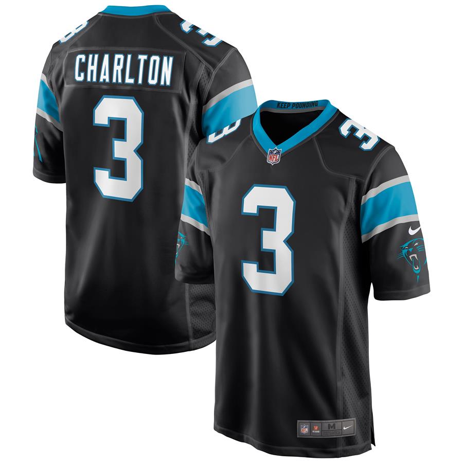 Joseph Charlton Carolina Panthers Nike Game Jersey - Black