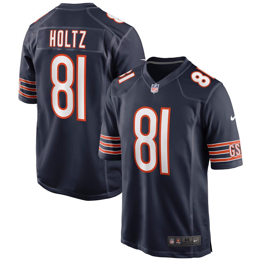J.P. Holtz Chicago Bears Nike Game Jersey - Navy