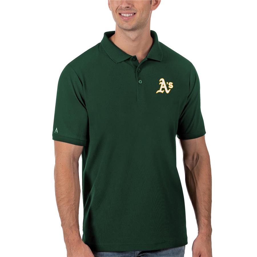 Oakland Athletics Antigua Legacy Pique Polo - Green