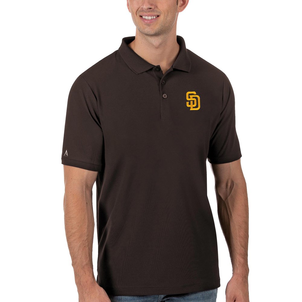 San Diego Padres Antigua Legacy Pique Polo - Brown