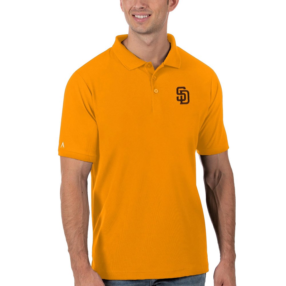 San Diego Padres Antigua Legacy Pique Polo - Gold
