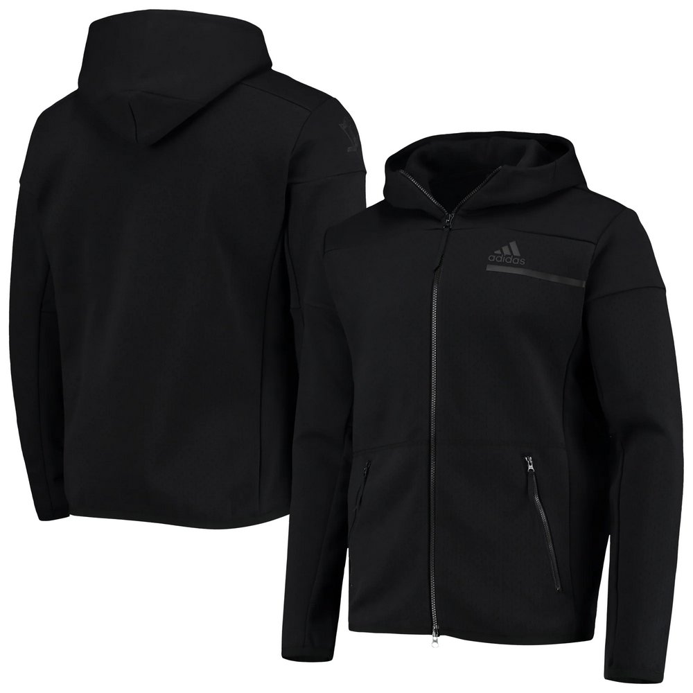 Pittsburgh Penguins adidas Color Block Full-Zip Jacket - Black