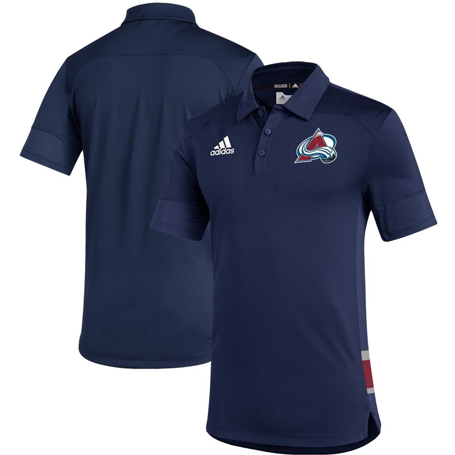 Colorado Avalanche adidas Under the Lights AEROREADY Coaches Polo - Navy