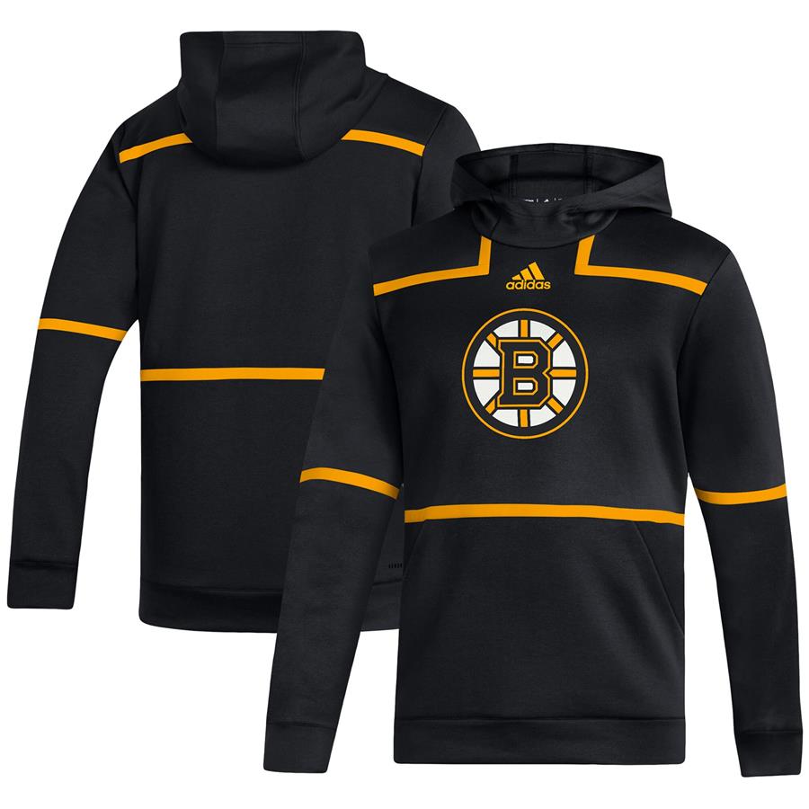 Boston Bruins adidas Under the Lights AEROREADY Pullover Hoodie - Black