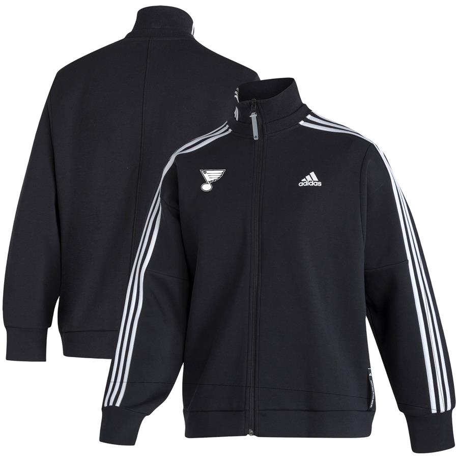 St. Louis Blues adidas Women's Snap Full-Zip Jacket - Black